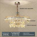 GobekUsa 2024 High-End Villa Crystal Chandelier with Hollow Design for Luxurious Living Rooms