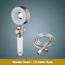 GobekUsa Dual-Sided Shower Head 3 Jettings Water Saving Filtration Round Rainfall