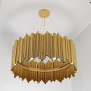 GobekUsa Gold Brubeck LED Chandelier Pendant Light - Stylish Aluminum Alloy Tube Suspension Luminaire