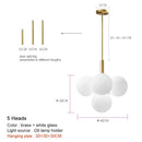 GobekUsa Elegant Glass Chandelier for Living Room Dining Decor