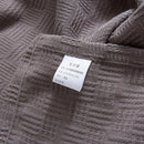 GobekUsa Cotton Waffle Towel Quilt Single Blanket for Office & Picnics