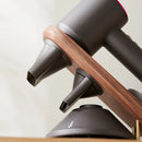 GobekUsa Hair Dryer Holder for Dyson Supersonic - Walnut Beech Wood Bathroom Rack