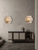 GobekUsa Dark Brown Glass Wall Sconce Lamps, LED Decoration for Living Room, Aisle, Bedside