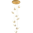 GobekUsa LED Chandelier: Modern Butterfly Design, Acrylic, Exhibition Hall, Staircase, Bedroom Night Lamp Lighting Fixtures