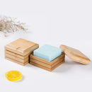 GobekUsa Bamboo Soap Dish - Eco-Friendly Wooden Soap Rack for Bathroom Storage