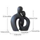 GobekUsa Couple Love Sculpture Modern Nordic Abstract Ceramic Figurine Home Decor