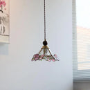 GobekUsa Butterfly Pink LED Pendant Lamp Walnut Wood Glass Nordic Modern Home Decor
