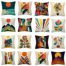 GobekUsa Geometry Pattern Cushion Cover Polyester Cotton Sofa Pillowcase Home Decor