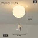 GobekUsa Kids Bear LED Ceiling Light - Designer Bedroom Pendant Lamp