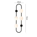 GobekUsa Luxe Glass Ball LED Wall Sconce for Modern Bedroom and Living Room