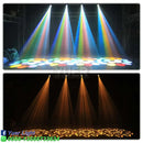GobekUsa 100W Mini Beam RGBW 4in1 LED Moving Head Light - DMX Control Disco Spotlight