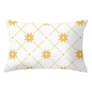 GobekUsa Geometric Striped Curved Rectangle Pillowcase - Yellow Blue Sofa Throw Pillows