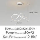 GobekUsa LED Chandelier Lights Indoor Lighting Room Decor White Black Lamps With Spotlight