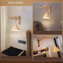 GobekUsa Japanese Style Wind Wall Lamp, Retractable Foldable Bedside Lamp