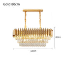 GobekUsa Crystal LED Pendant Chandelier for Modern Living Spaces