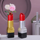 GobekUsa Lipstick Vase: Resin Cartoon Ornament for Room Decoration and Floral Arrangement