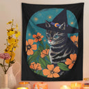 GobekUsa Cat Tapestry Wall Hanging: Cute Witchcraft Decor for Home, Bedroom, Dorm