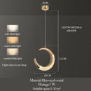 GobekUsa LED Ring and Moon Lamps Set - Modern Acrylic+Alloy Lighting Collection