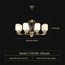 GobekUsa Chinese Jade Chandelier | Modern Duplex Villa Lighting