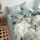 GobekUsa Japanese Style Cotton Printed 4Pcs Bedding Set with Double-Sided Design