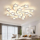 GobekUsa LED Acrylic Chandelier with Remote for Bedroom Dining Living Room Lighting