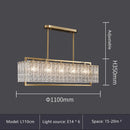 GobekUsa Glass Restaurant Chandelier: Modern Luxury Led Lighting Fixture for Living Room Home Decor