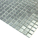 Silver 12x12 Glossy Uniform Square Glass Mosaic Tile (20 pack, 20 sq ft/case) - Sample