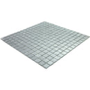 Silver 12x12 Glossy Uniform Square Glass Mosaic Tile (20 pack, 20 sq ft/case)