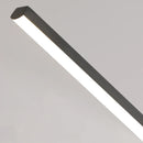 Minimalist Black Linear Aluminum Pendant Light