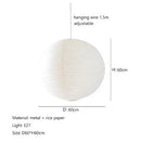 GobekUsa Akari Rice Paper Pendant Lights - Handwoven LED Hanging Lamp for Home Décor