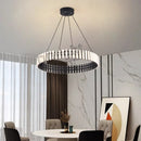 GobekUsa Lstre Modern Circle Chandelier for Bright 360° Lighting in Living Room, Bedroom, Kitchen