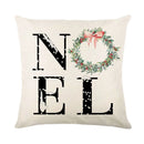 GobekUsa Christmas Snow Elk Pillow Cover for Festive Home Decor