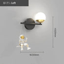 GobekUsa Kids Astronaut Wall Lamp: Modern Space Theme Bedroom Light Fixture