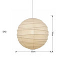 GobekUsa Japanese Wabi Sabi Pendant Light LED E27 Noguchi Akari Rice Paper Ceiling Hanging