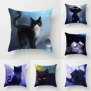 GobekUsa Cat Printed Pillowcase Modern Living Room Sofa Cushion Cover Home Decor