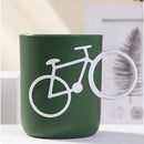 GobekUsa Bike-Shaped Toothbrush Holder Cup Unbreakable Food-Safe Mouthwash Mug
