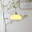 GobekUsa Cream Glass Nordic LED Pendant Light for Home Decor and Lighting
