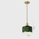 GobekUsa Green Glass LED Pendant Lights for Indoor Lighting in Home, Living Room, Bar & Coffee