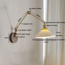 GobekUsa LED Wall Light Walnut Copper Modern Style Hallway Bedroom Living Room