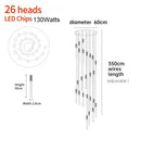 GobekUsa Crystal LED Pendant Light: Luxury Lighting Fixture for Living Room, Bedroom, Hotel & Shop