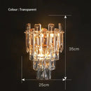 GobekUsa Gray Glass Wall Lamp - Modern Living Room Decor Sconce Light