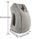 GobekUsa Inflatable Travel Pillow: Portable Neck Cushion for Airplane, Car, Office, Nap.