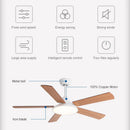 GobekUsa 5-Blade Wooden Ceiling Fan Light with Remote Control and Adjustable Wind Speed