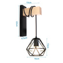 GobekUsa LED Iron Cage Wall Light for Home Bedroom Kitchen Decor