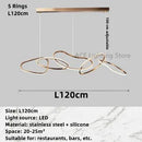 GobekUsa Gold LED Ring Ceiling Chandelier: Modern Luxury for Bar, Hotel, Bedroom & Restaurant