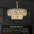 GobekUsa Crystal Chandelier: Modern High-End Luxury for Living, Dining & Master Bedrooms