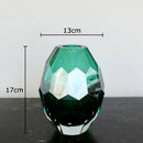 GobekUsa Amber Glass Vase for Desk Decoration and Floral Arrangement