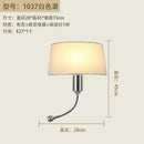 GobekUsa Elegant Fabric Wall Lamp for Bedside Reading in Modern Nordic Style