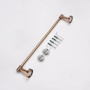 GobekUsa Bathroom Accessories Set: Rose Gold Chrome Hook, Brushed Gold Towel Rack, Stainless Steel Toilet Paper Holder