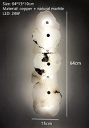 GobekUsa Brass Wall Lamp for Modern Light Luxury Living Room or Bedroom